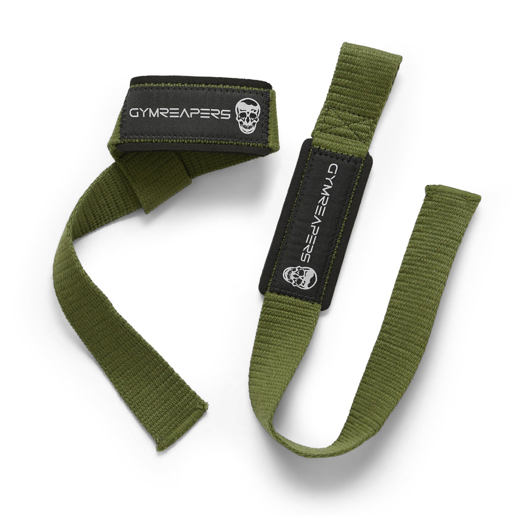 Gymreapers Lifting Wrist Straps for Weightlifting, Bodybuilding, Powerlifting, Strength Training, & Deadlifts - Padded Neoprene with 18 inch Cotton